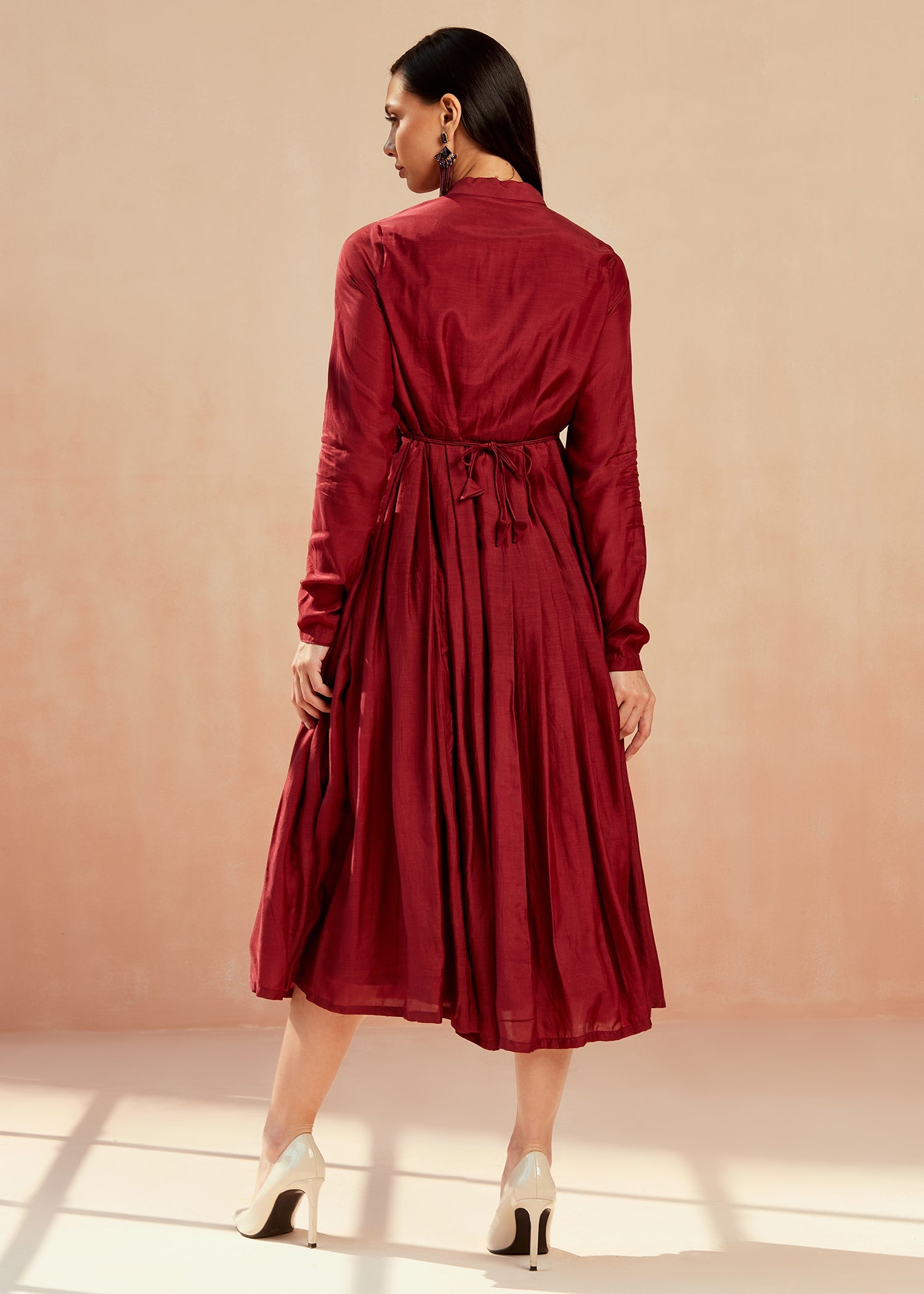 Sangria Pleated Tunic