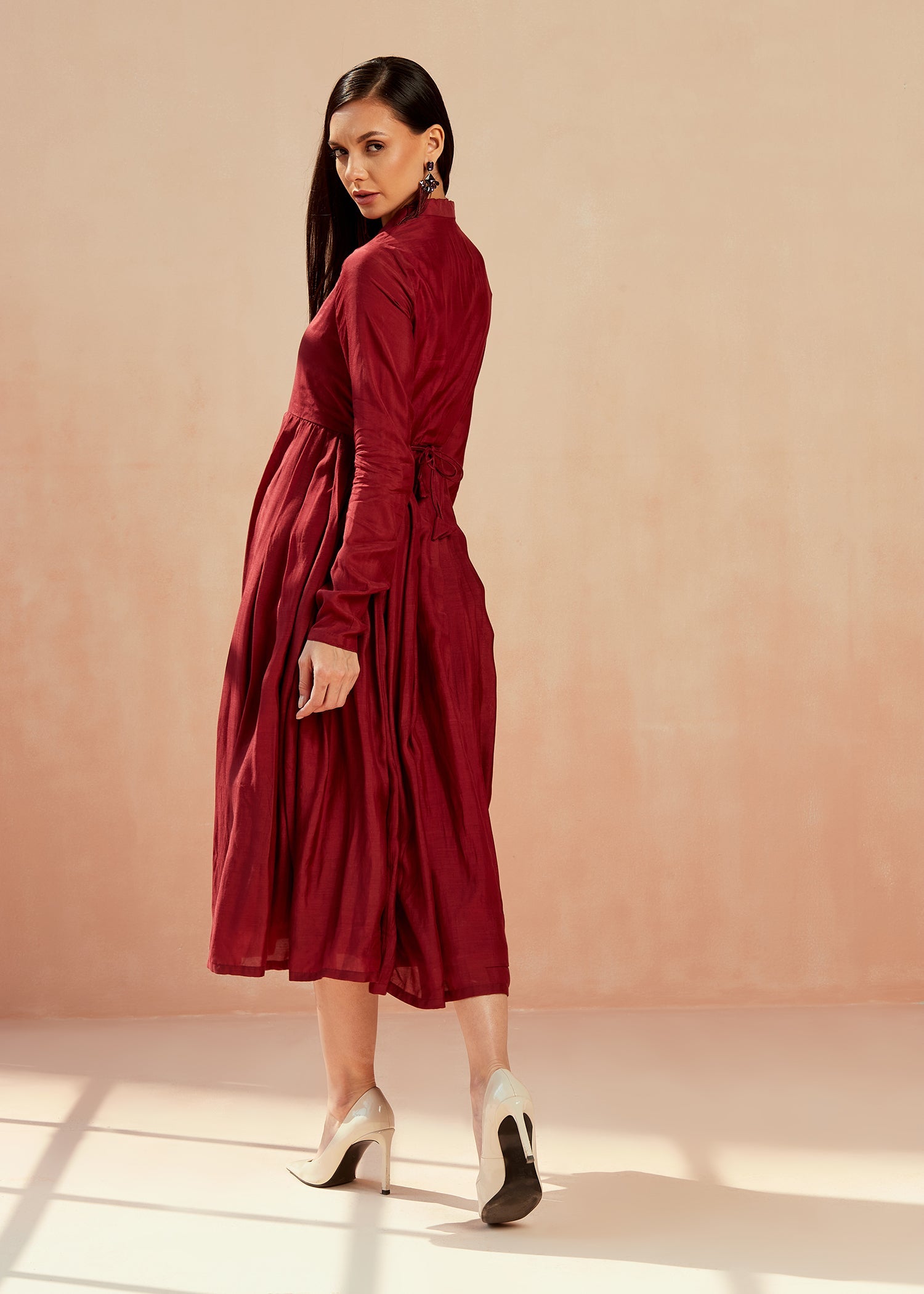 Sangria Pleated Tunic