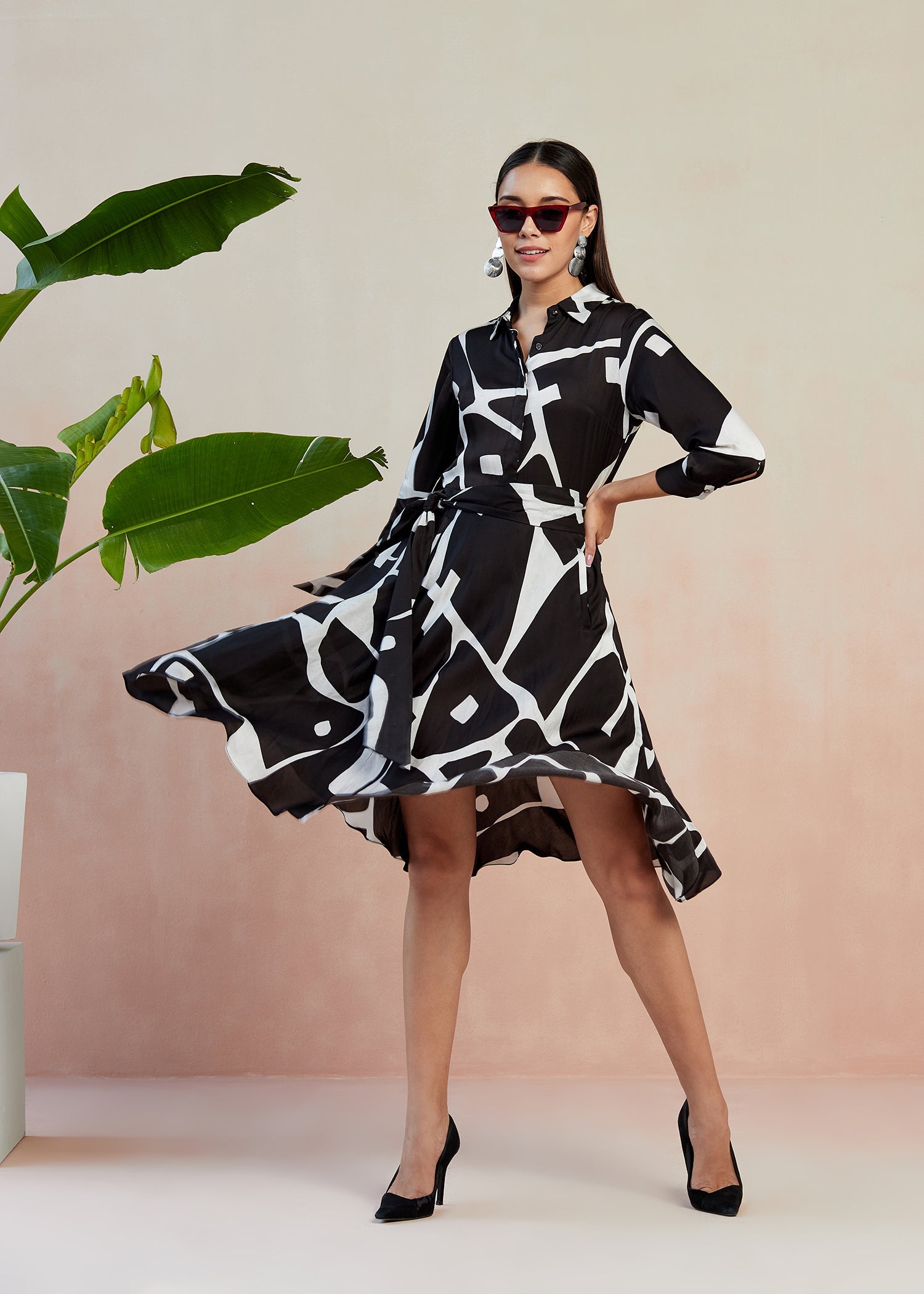 Nera Printed Dress