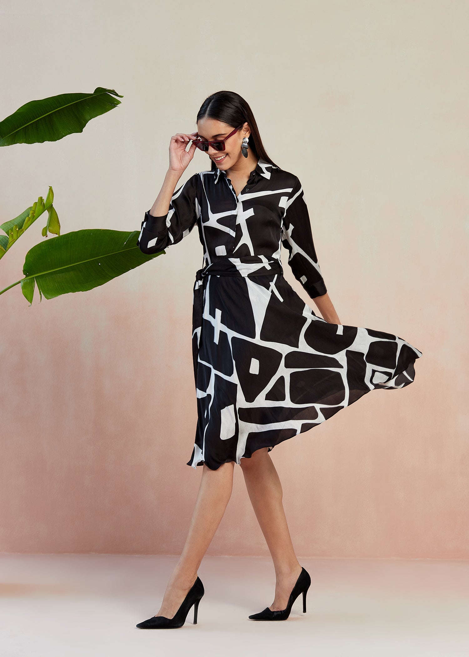 Nera Printed Dress