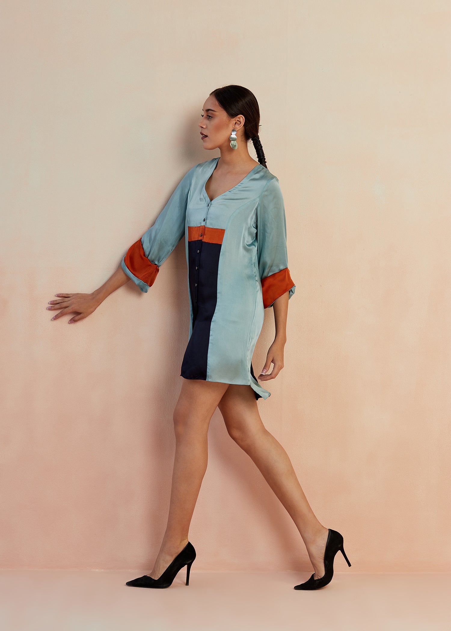 Uno Color-block Dress