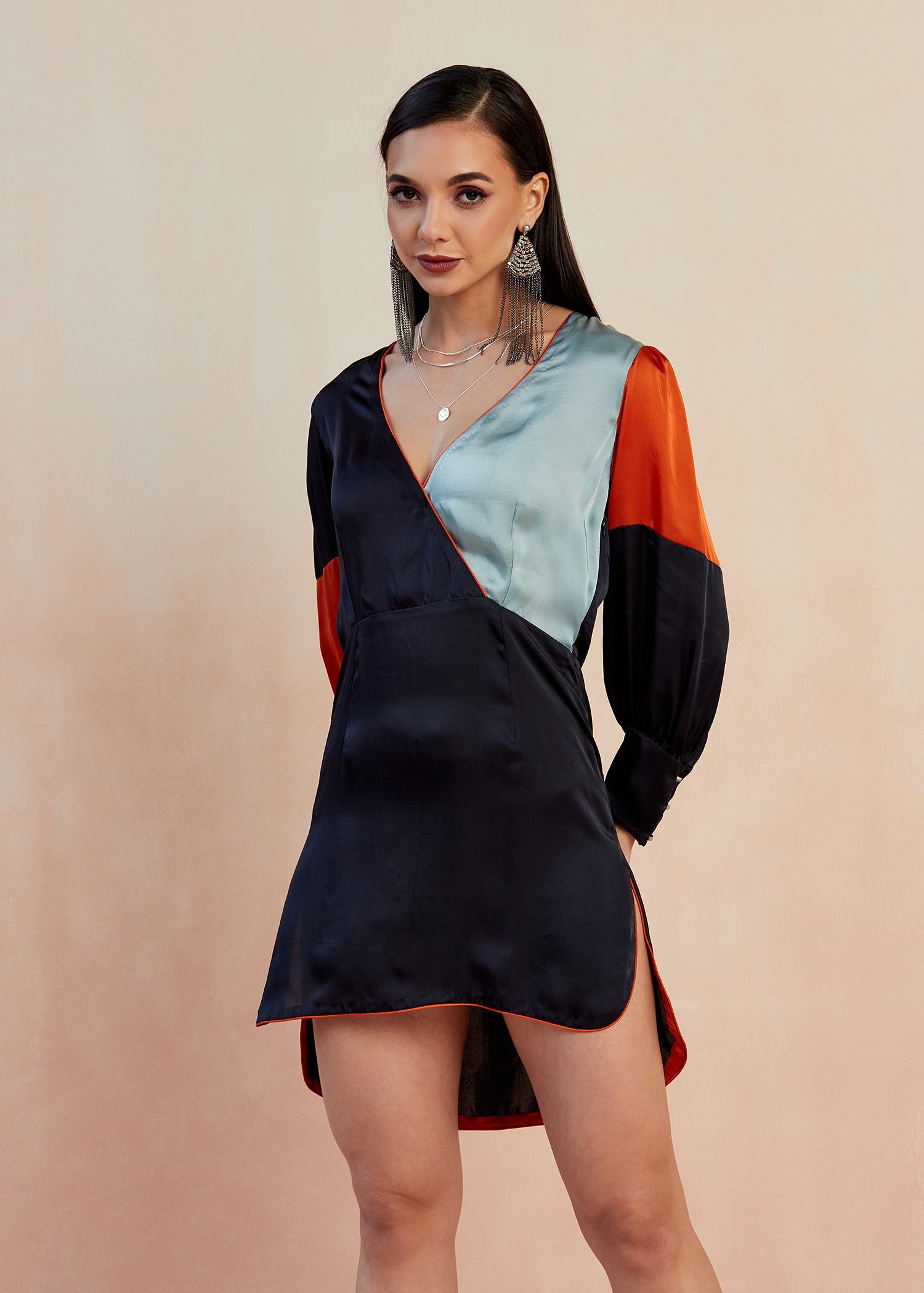 Dos Color-block Dress