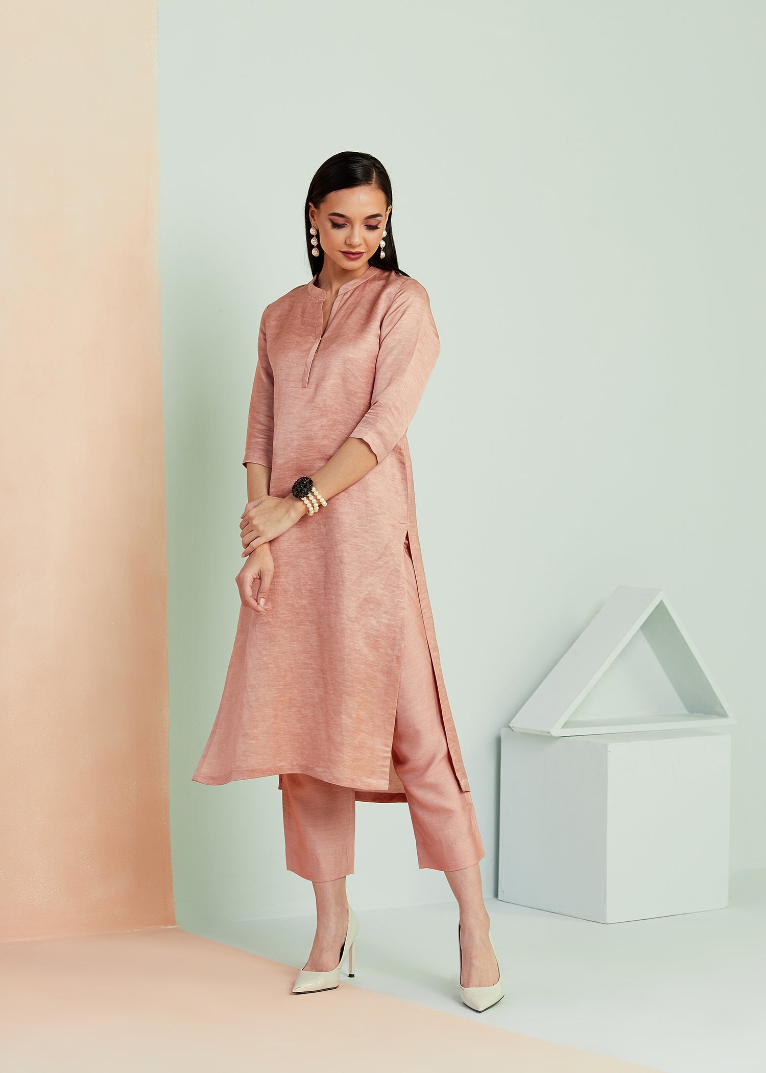 Dusky Pink Tunic Set