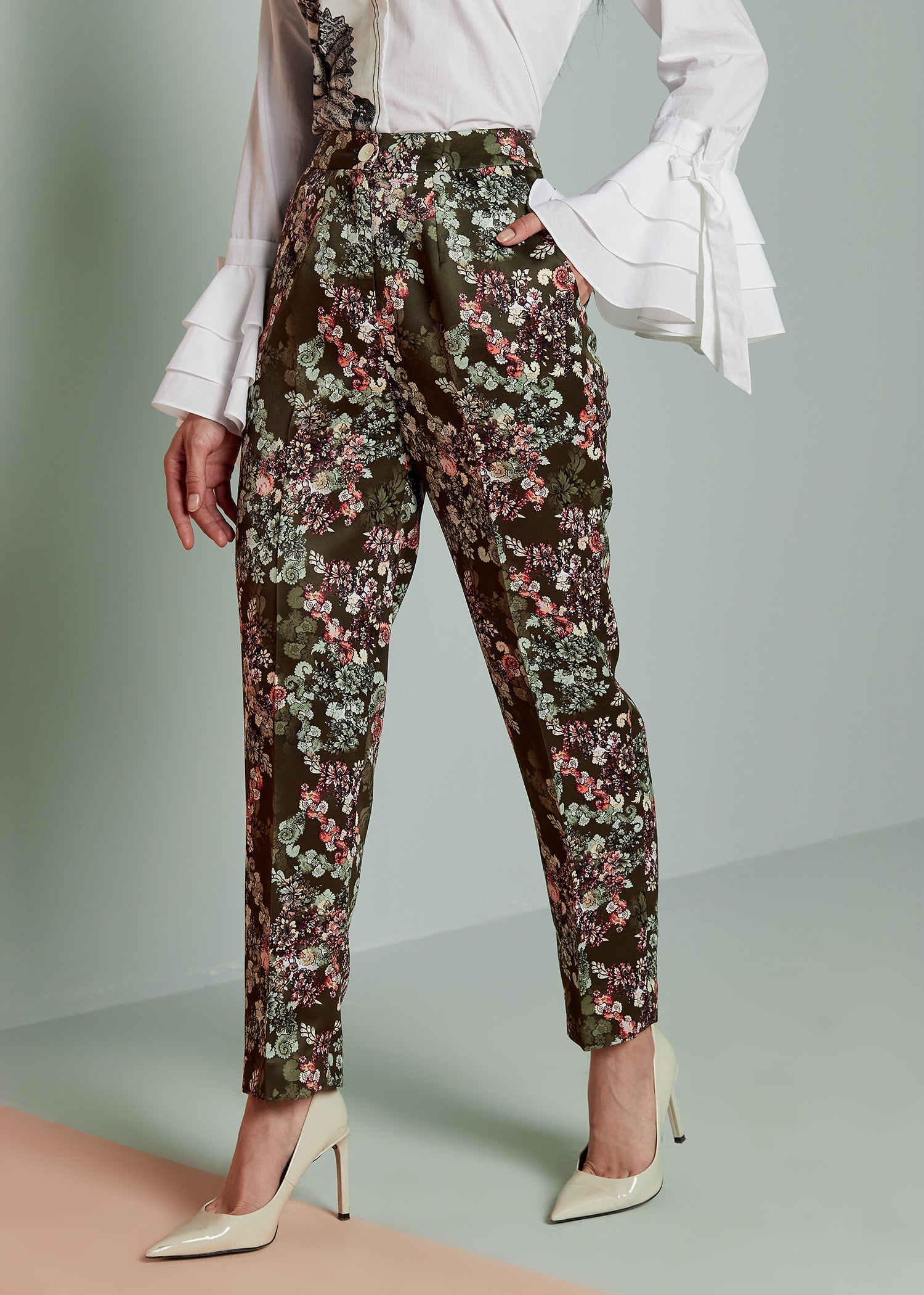 Printed Floral Pants