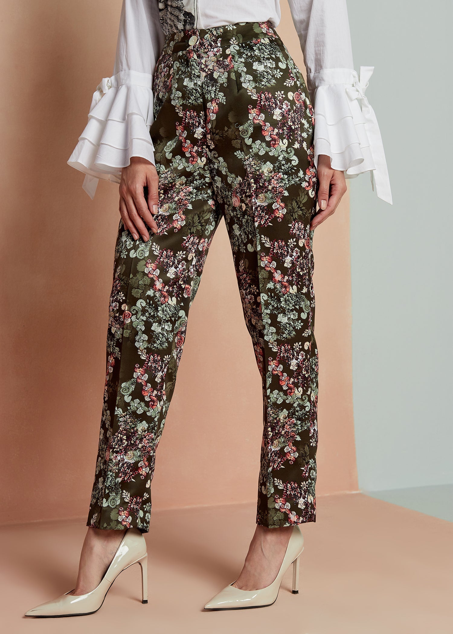 Printed Floral Pants