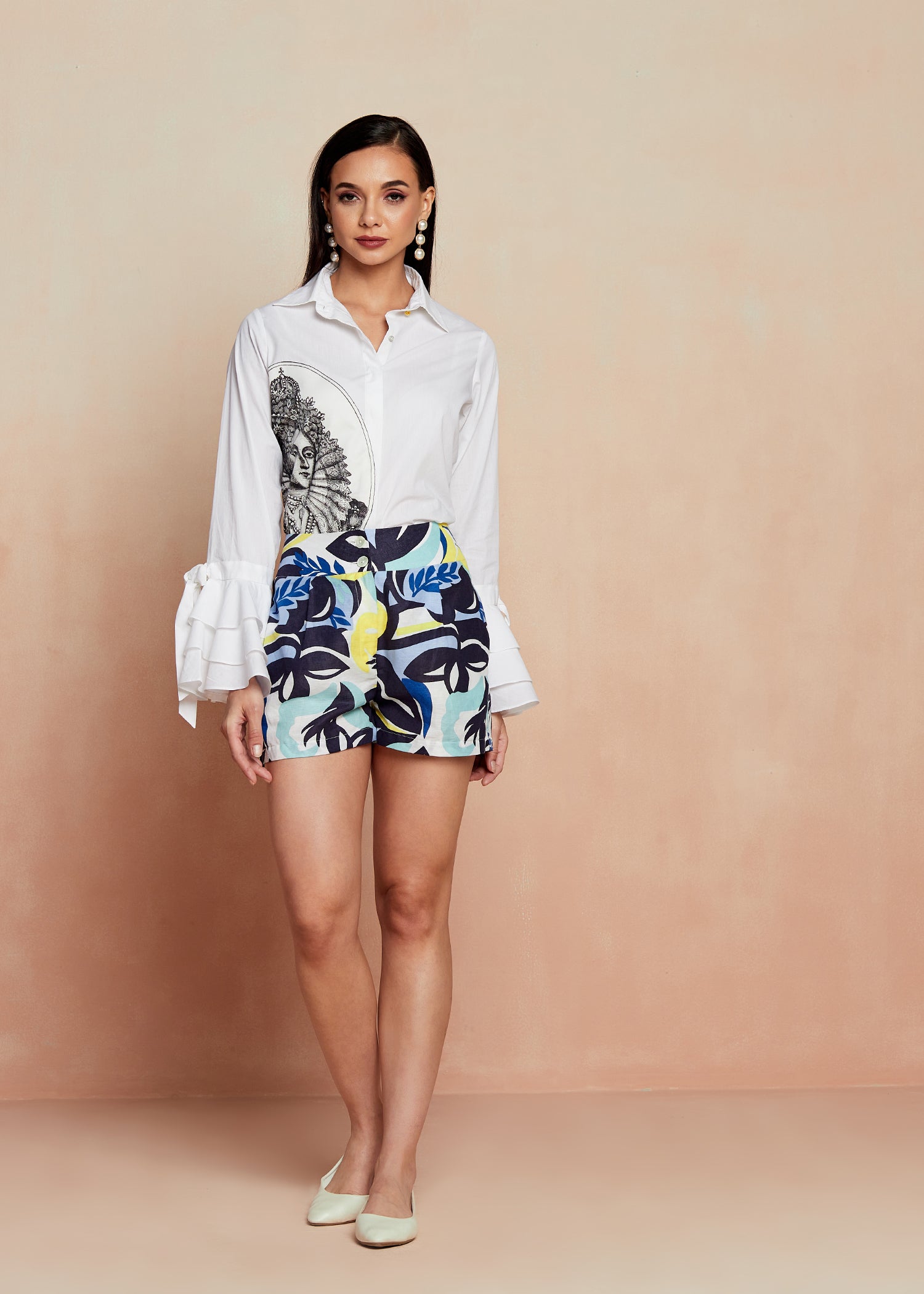 Monstera Printed Shorts