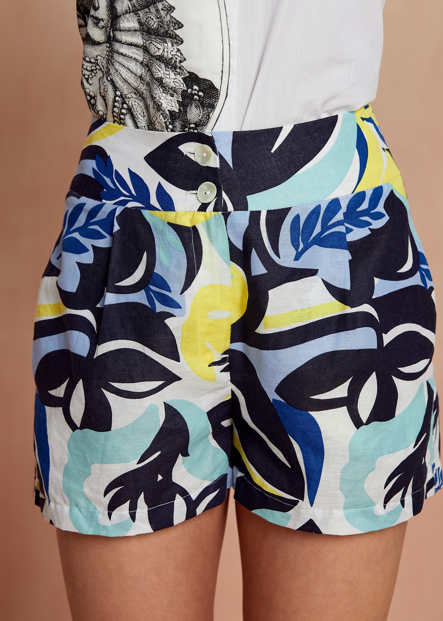 Monstera Printed Shorts