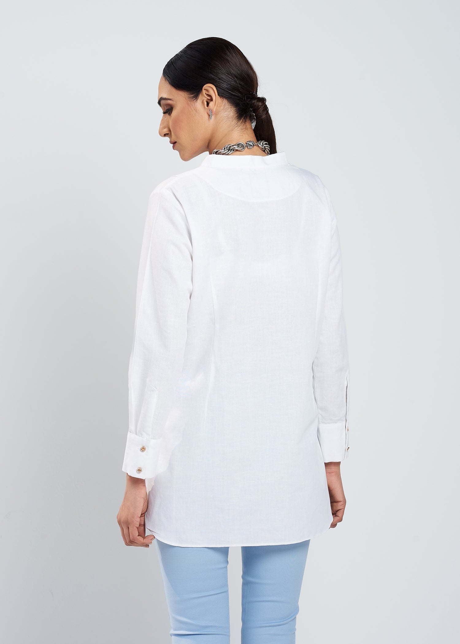 Sharp Linen Top