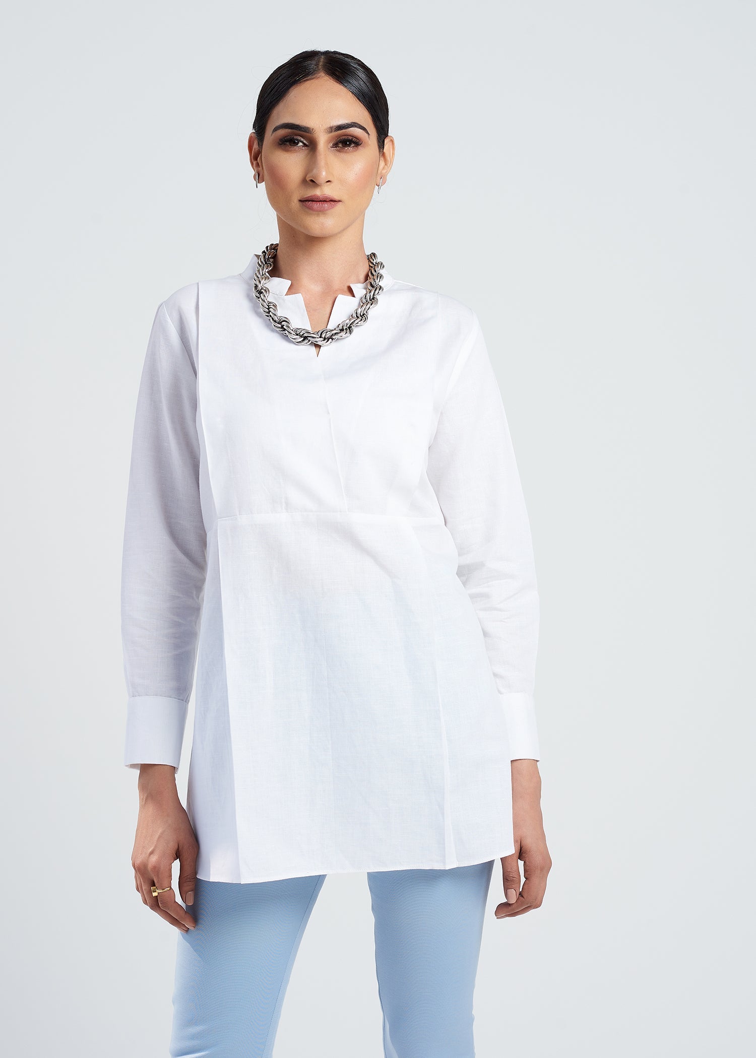 Sharp Linen Top