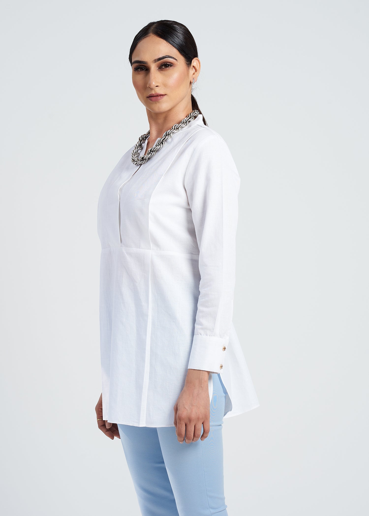 Sharp Linen Top