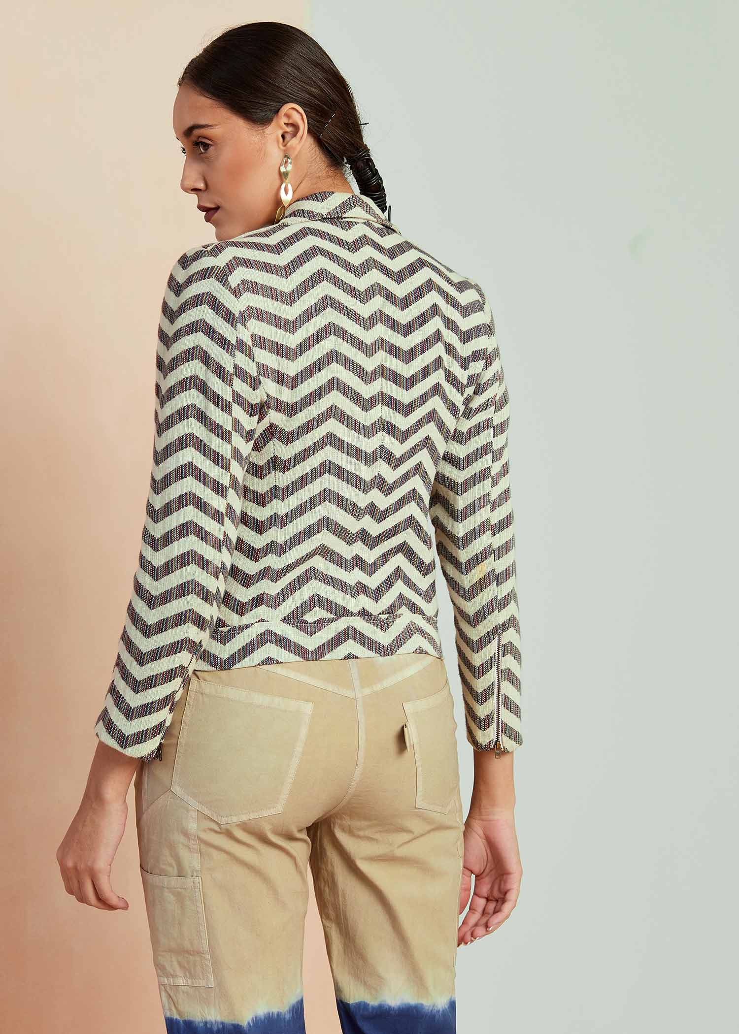 Chevron Zipper Jacket